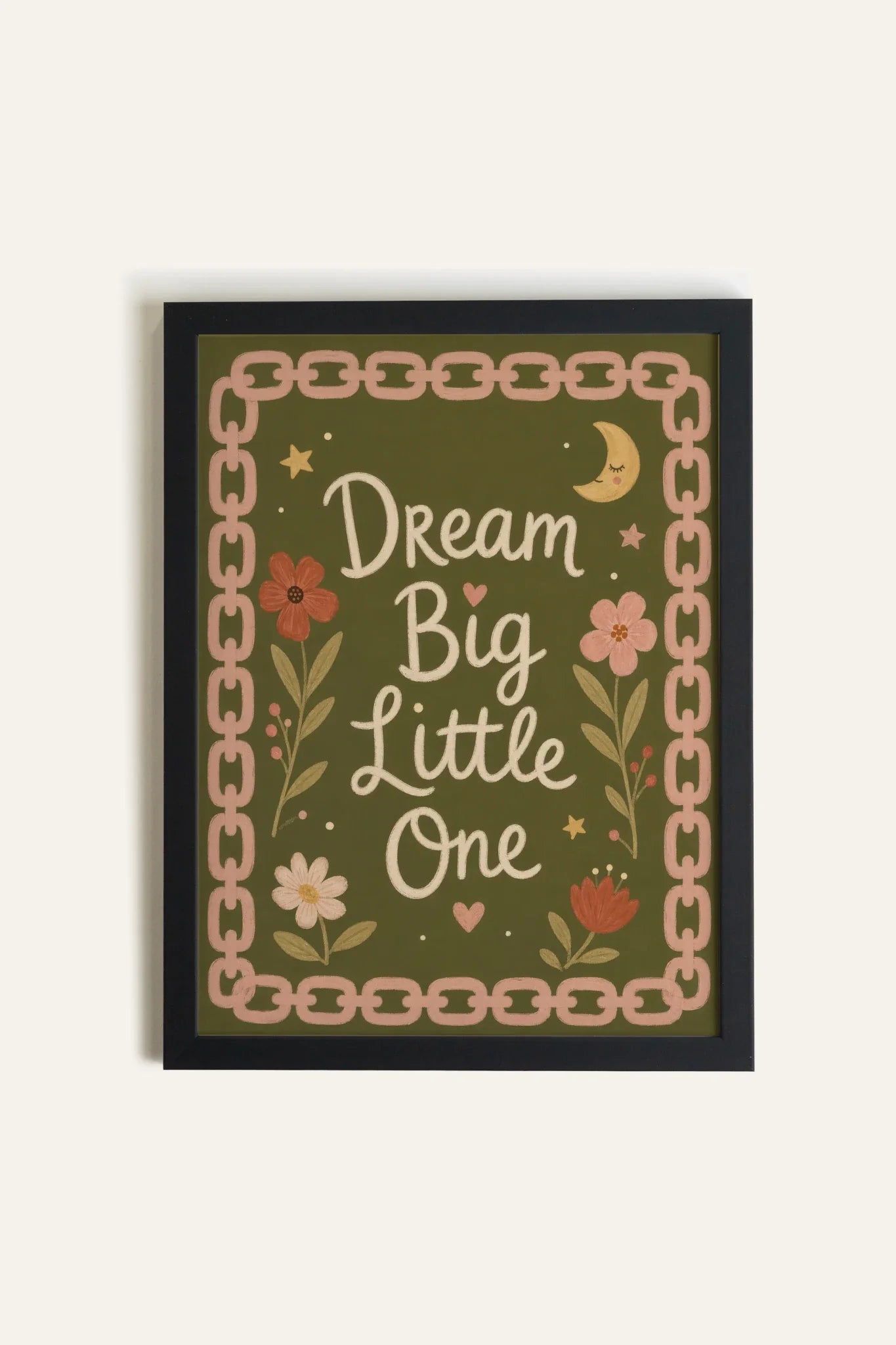 DREAM BIG Canvas Art - Oeuvre sur toile rigide, encadré Noir (collective) - Shopthatapp.ca