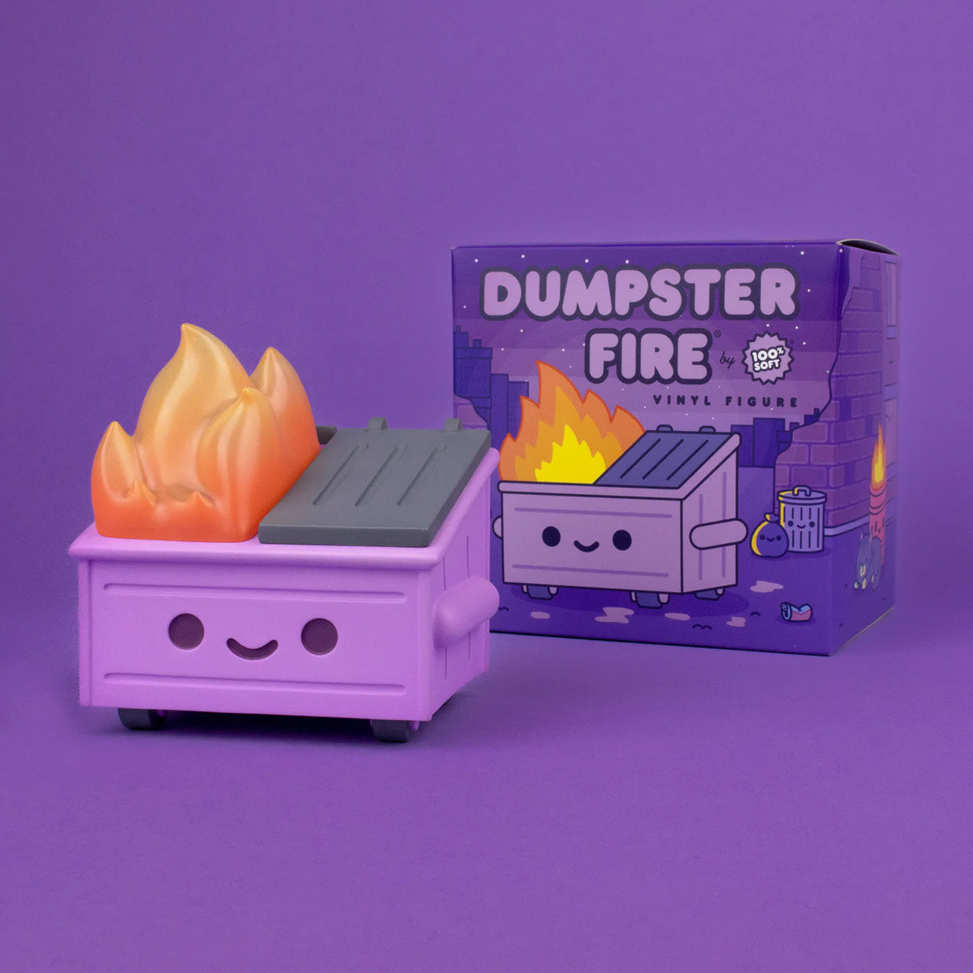Dumpster Fire - Cough Syrup Purple Vinyl Figure - Www.Shopthatapp.ca