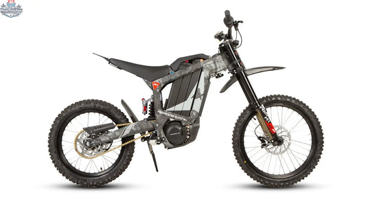 E-Vélo EUNORAU QUEBEC EKIDS16 1.0 R1 e-dirt bike for kids, featuring a sturdy frame, colorful design, and off-road tires.
