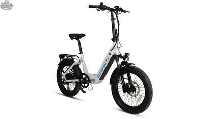 E-Vélo EUNORAU QUEBEC META20 1.0 electric bicycle with sleek frame and handlebar, ready for outdoor urban commuting and gaming adventure