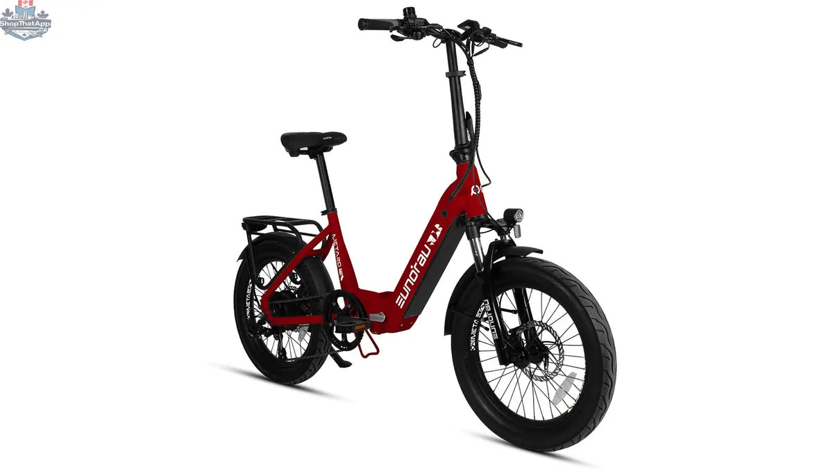 E-Vélo EUNORAU QUEBEC META20 1.0 electric bicycle with sleek frame and handlebars, ready for gaming-style urban riding.