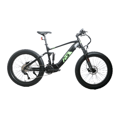 EUNORAU FAT-HS Hunter X8 electric bicycle with battery and fender, showcasing its rugged frame and off-road design.