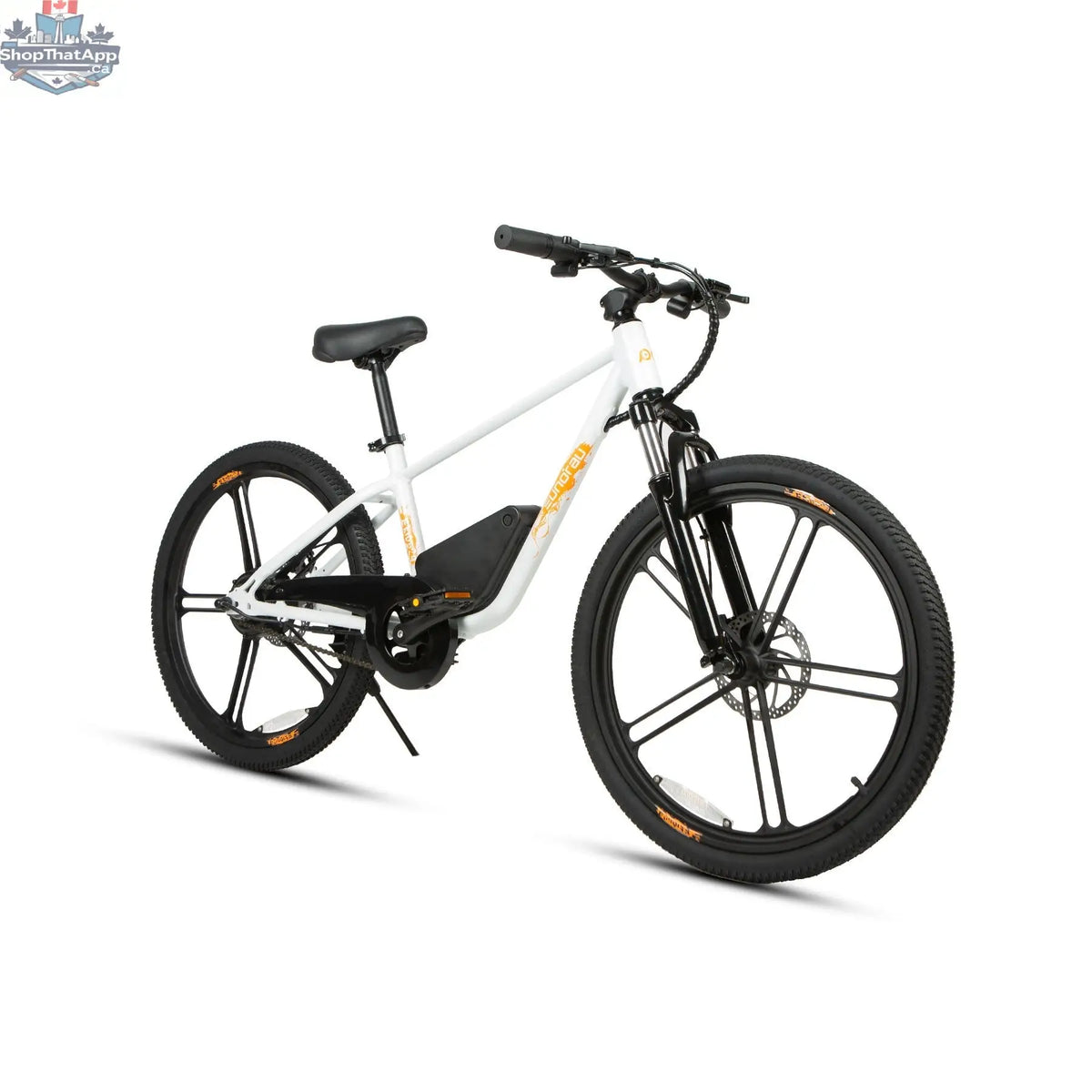 E-Vélo EUNORAU QUEBEC EKIDS24 1.0 kids educational electric bicycle with colorful frame and safety features for young learners