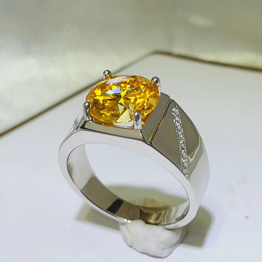 5 Carat Moissanite Ring in 925 Sterling Silver - Shopthatapp.ca