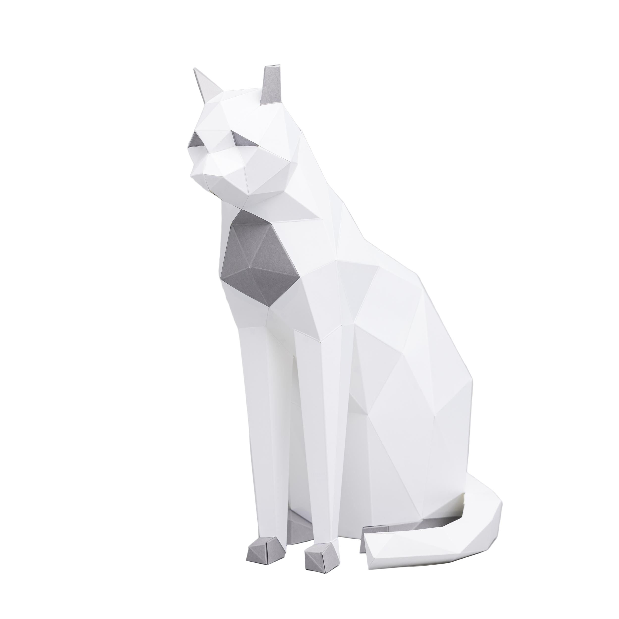 DIY Sitting Cat 3D Origami paper model Kit - Www.Shopthatapp.ca