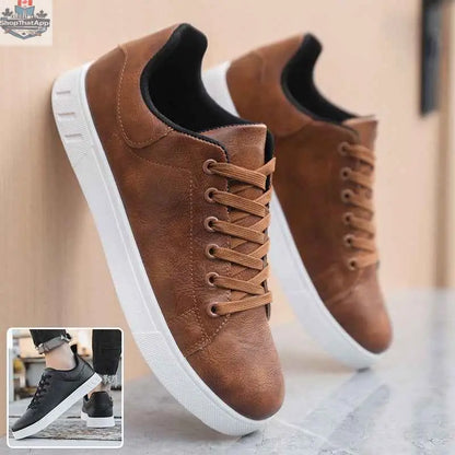 Lace-up Flat Shoes Men's Fashion Casual Shoes - Shopthatapp.ca