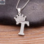 Elegant Silver Letter Pendant with Chain - Personalize Your Style - Shopthatapp.ca