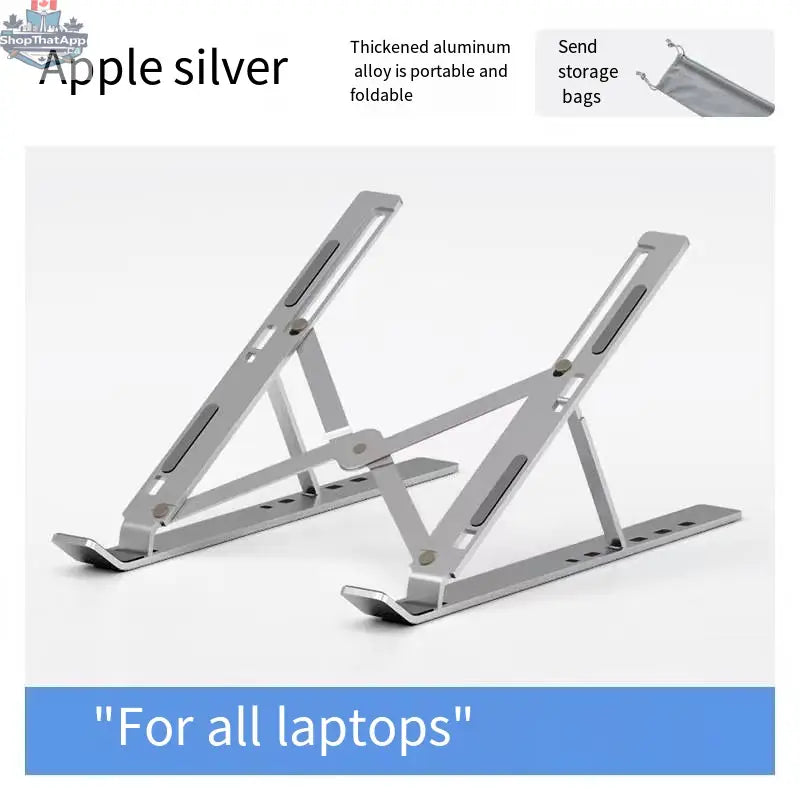 Folding Aluminum Laptop Stand for Desktop Use - Shopthatapp.ca