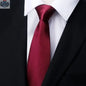 Mens Business Formal Zipper Tie With Blue Stripes - Shopthatapp.ca