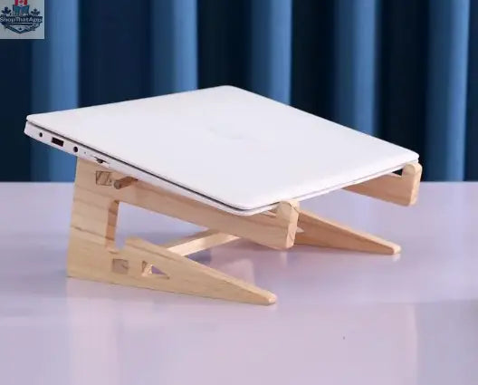 Wooden Laptop Phone Stand - Shopthatapp.ca