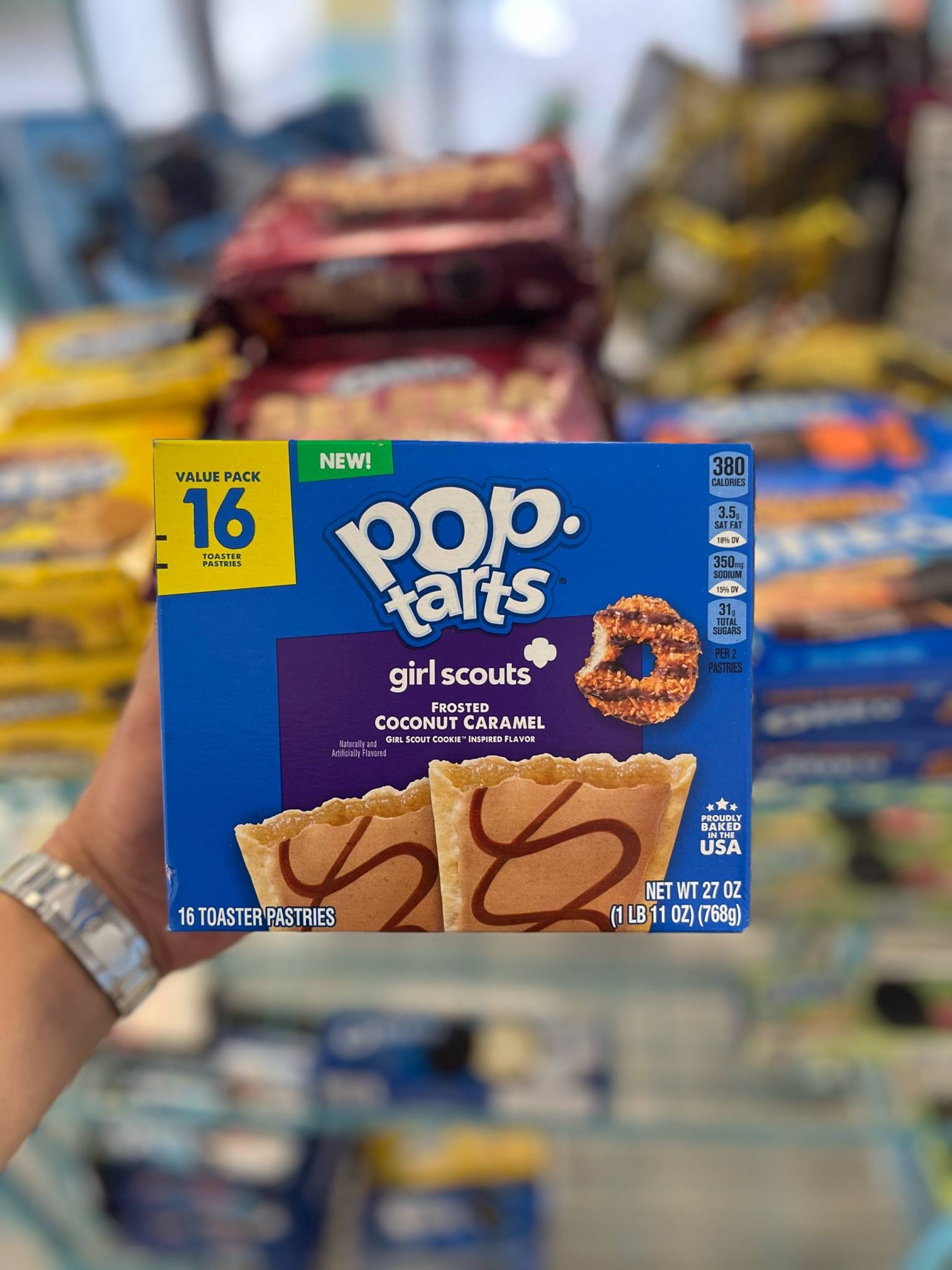 (USA) Pop Tarts Girl Scouts Frosted Coconut Caramel - 16pk - Www.Shopthatapp.ca