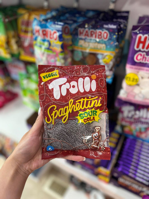(GERMANY) TROLLI SPAGHETTINI SOUR COLA - 100G - Www.Shopthatapp.ca