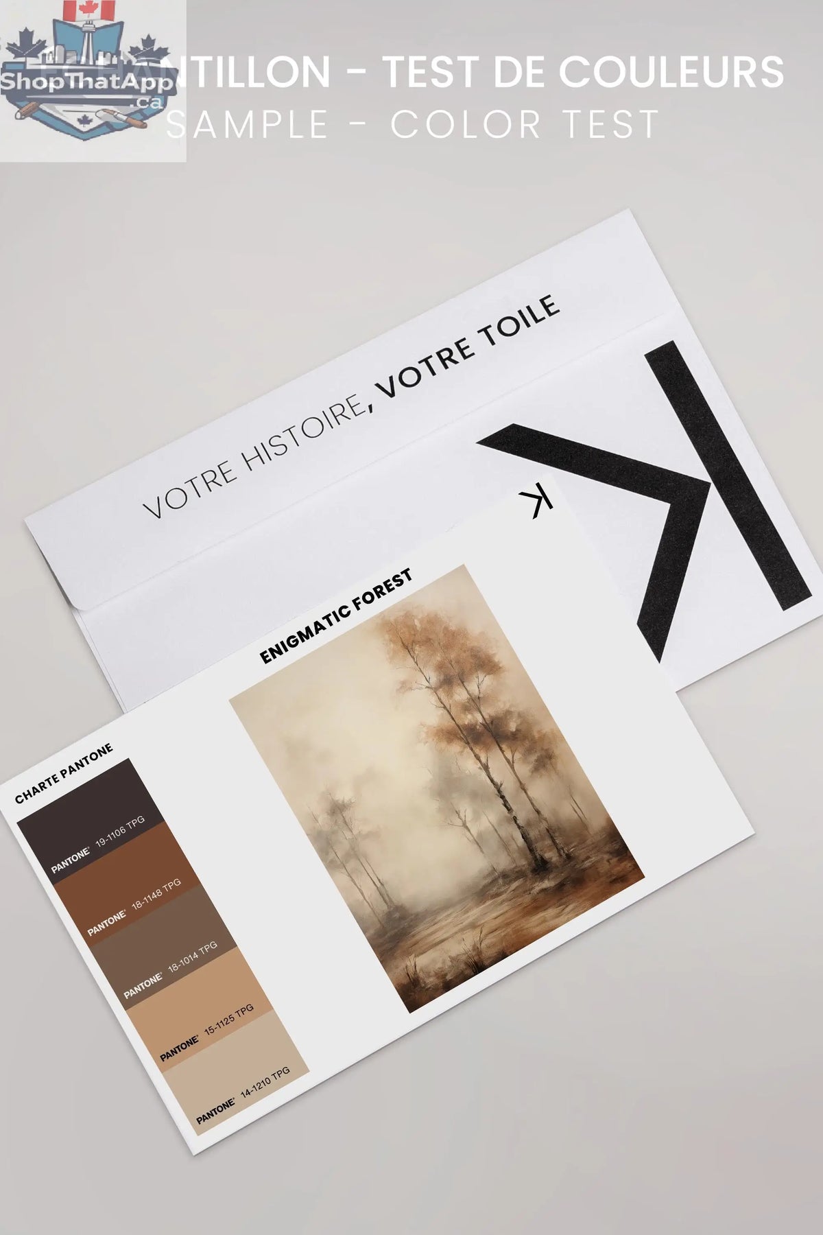 ENIGMATIC FOREST - Enigmatischer Wald Kunstwerk auf Leinwand - Shopthatapp.ca