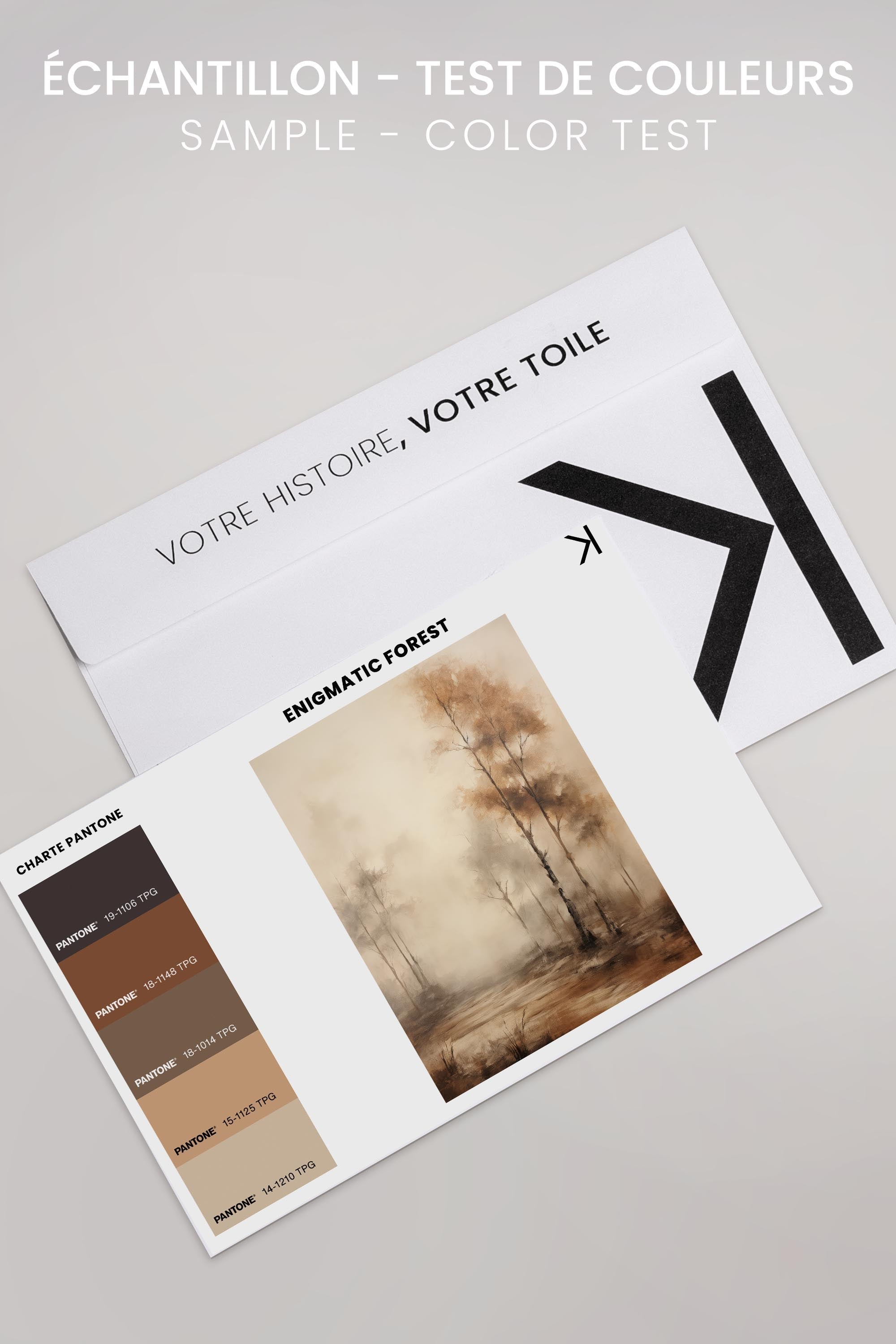ENIGMATIC FOREST - Enigmatischer Wald Kunstwerk auf Leinwand
