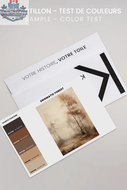 ENIGMATIC FOREST - Enigmatischer Wald Kunstwerk auf Leinwand - Shopthatapp.ca