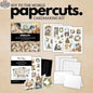 Ecstasy Crafts Joy to the World Cardmaking Kit 35530 with colorful papercut designs for handmade holiday greeting cards.