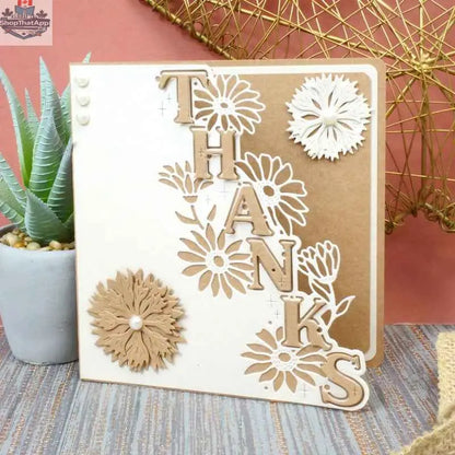 Moonstone Edge It Thanks die for crafting by Ecstasy Crafts, featuring intricate moonstone-themed design for die cutting projects.