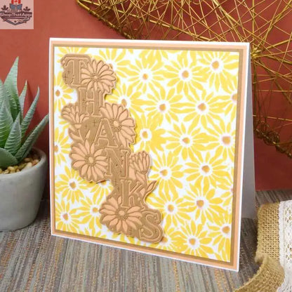 Ecstasy Crafts Moonstone Dies for Crafting - Edge It Thanks design for die cutting and paper crafting projects.