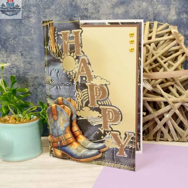 Ecstasy Crafts Moonstone Dies Happy Edge It design for die cutting, featuring intricate moonstone pattern for creative projects.