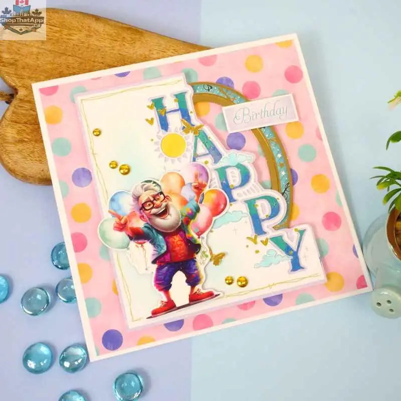 Ecstasy Crafts Moonstone Dies Happy Edge It Design for die cutting, featuring intricate moonstone patterns for creative projects.