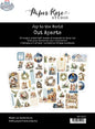 Ecstasy Crafts Joy to the World Cut Aparts ephemera sheet with festive holiday-themed die cuts and decorative elements.