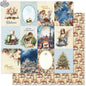 Ecstasy Crafts Joy to the World 12x12 paper sheet, festive design for scrapbooking and craft projects, 12-pack bulk pack.