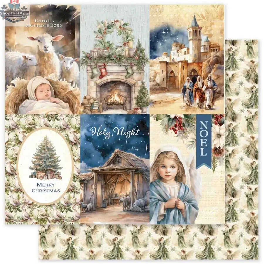 Ecstasy Crafts Joy to the World paper collection 6x6 paper pack featuring festive holiday designs and patterns.