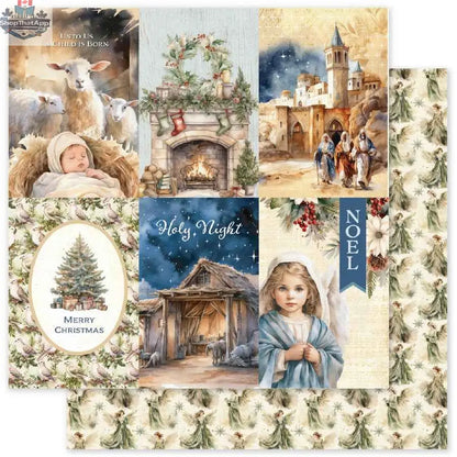 Ecstasy Crafts Joy to the World paper collection 6x6 paper pack featuring festive holiday designs and patterns.