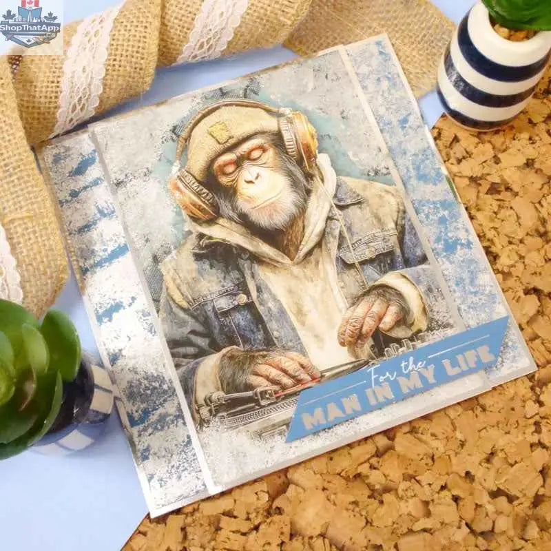 Close-up of The Little Book of Denim paper and cardstock from Ecstasy Crafts with denim-inspired design and textures.