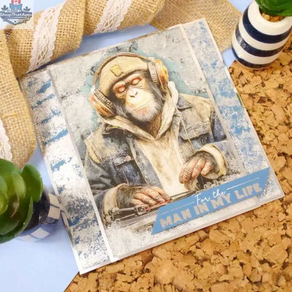 Close-up of The Little Book of Denim paper and cardstock from Ecstasy Crafts with denim-inspired design and textures.