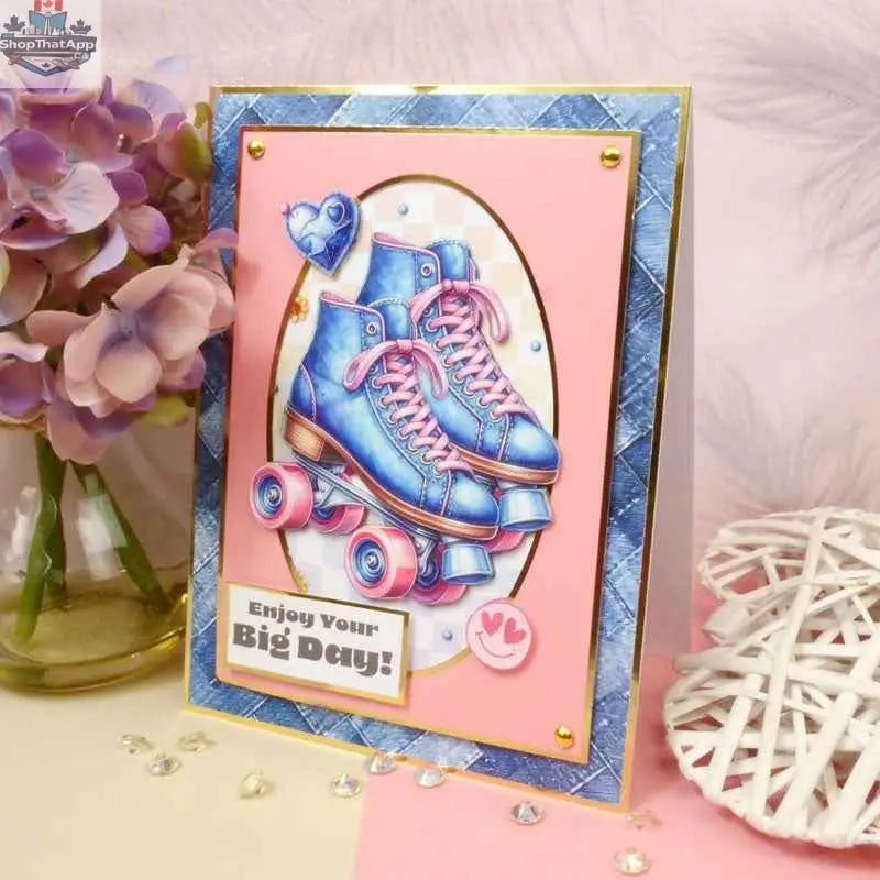Ecstasy Crafts Little Book of Denim paper and cardstock collection with denim-inspired designs and textures.