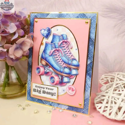 Ecstasy Crafts Little Book of Denim paper and cardstock collection with denim-inspired designs and textures.