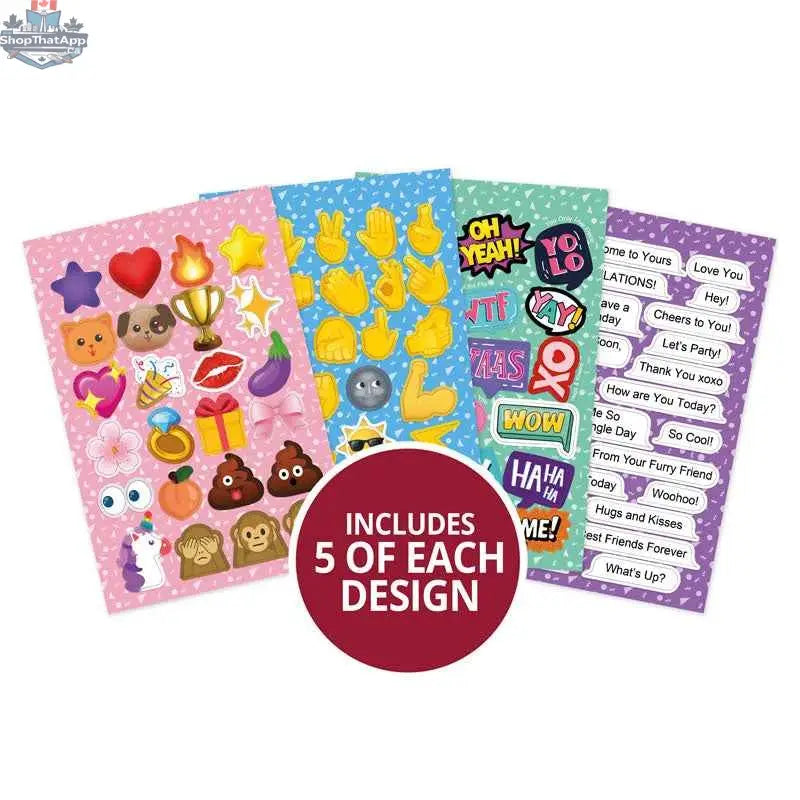 Precut 3D card toppers featuring colorful die-cut icons for creative projects by Ecstasy Crafts, perfect for crafting and card making.