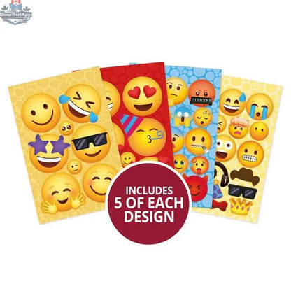 Precut 3D card toppers featuring cheerful smiley faces from Ecstasy Crafts' Delightful Die-Cuts - Super Smiles collection.