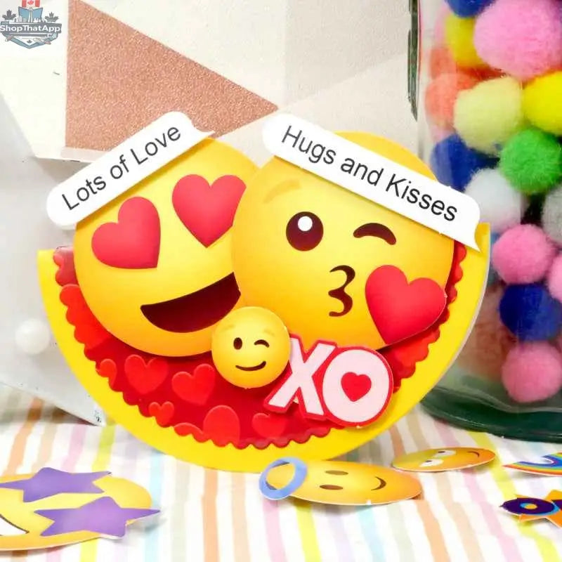 Precut 3D card toppers featuring cheerful smiley face die-cuts from Ecstasy Crafts' Delightful Die-Cuts Super Smiles set.