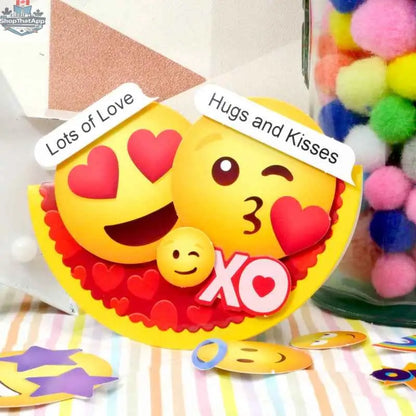 Precut 3D card toppers featuring cheerful smiley face die-cuts from Ecstasy Crafts' Delightful Die-Cuts Super Smiles set.
