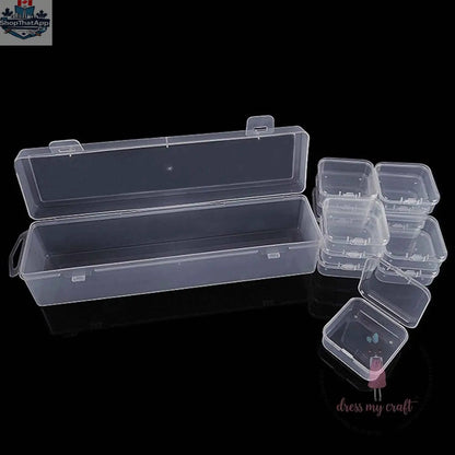 Ecstasy Crafts Dress My Craft 12-in-1 slimline storage box with multiple compartments for organizing craft supplies.