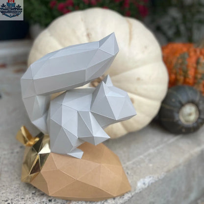 3D squirrel origami kit from Sofs Lifestyle featuring colorful paper sheets and folding instructions for creative papercraft activity.