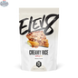 Cream of Rice dessert by Elev8 featuring a homemade apple pie flavor, served in a bowl with fresh apple slices and cinnamon.