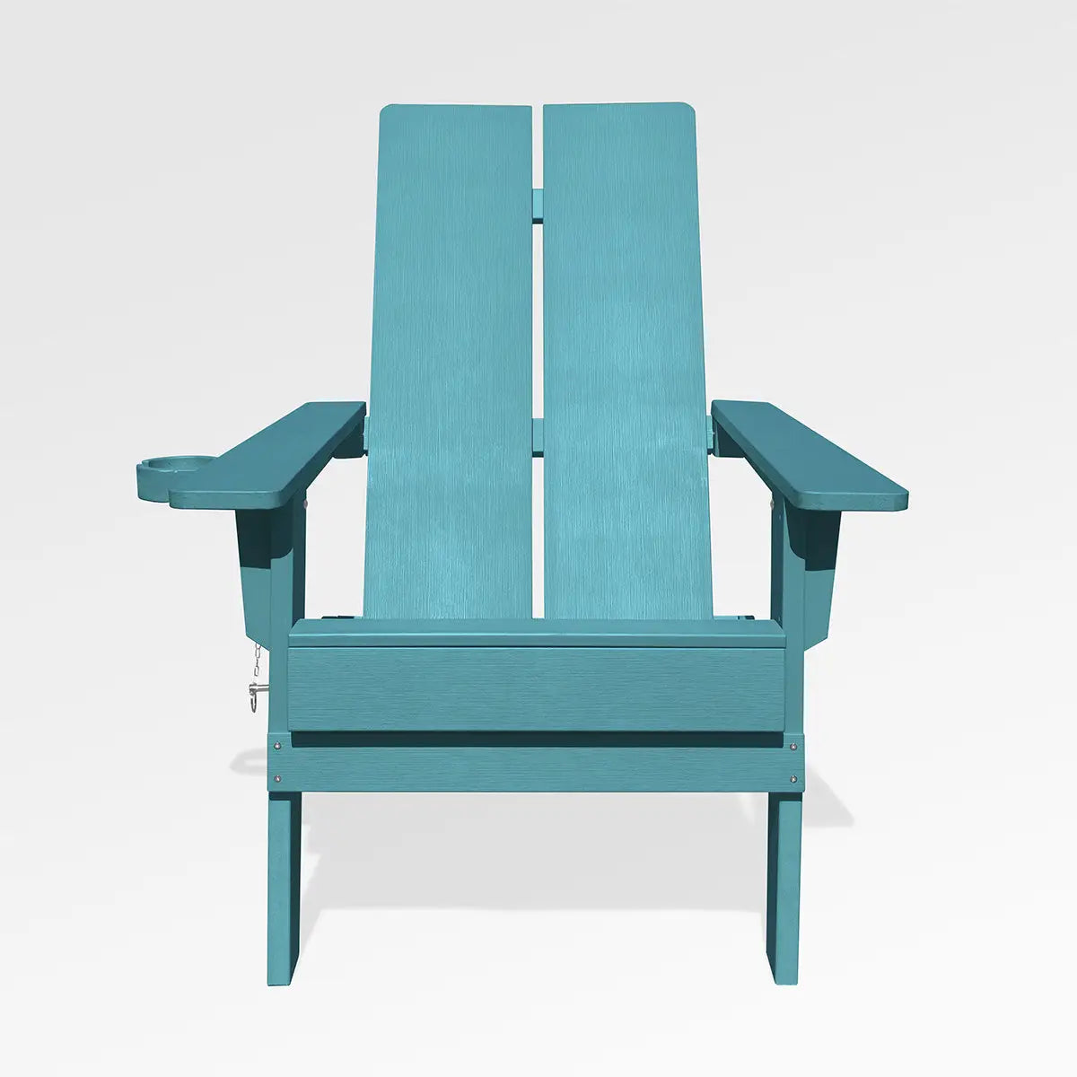 Enclover modern Adirondack folding chair with stylish 2-panel design, showcasing a comfortable and convenient outdoor seating option.