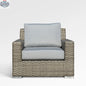 Enclover Jasmine Club Chair with Sunbrella® Canvas Granite cushions, featuring a stylish design and comfortable seating.