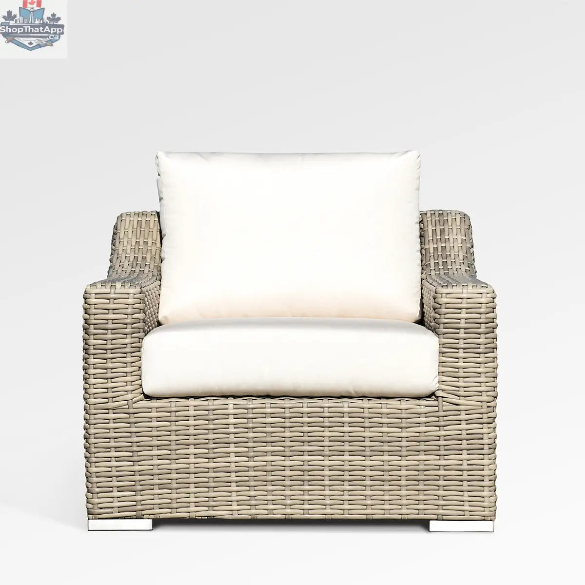 Enclover Tulip lounge chair with Sunbrella cushions, showcasing sleek design and comfortable seating, perfect for outdoor relaxation.