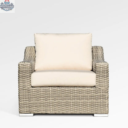 Enclover Tulip lounge chair with Sunbrella cushions, showcasing sleek design and comfortable seating.