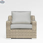 Enclover Tulip Lounge Chair with Sunbrella cushions, showcasing a sleek design perfect for outdoor relaxation.