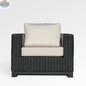 Enclover Trillium lounge chair with Sunbrella® cushions, featuring a modern design and comfortable seating.