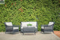 Enclover Camus outdoor conversational set with Sunbrella cushions, featuring four stylish, comfortable patio lounge pieces.