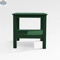 Enclover modern Adirondack end table with a square design, ideal for outdoor spaces, featuring a stylish, sturdy wooden construction.