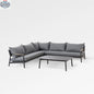 Enclover Monti sectional sofa in a modern 5-seater design with plush cushions and sleek upholstery, perfect for stylish living rooms.