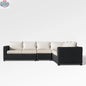 Enclover Trillium 6-seat sectional with durable Sunbrella cushions, showcasing comfortable outdoor seating and modern design.