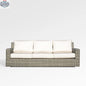 Enclover Jasmine outdoor sofa with Sunbrella cushions, featuring a stylish design and comfortable seating for outdoor living.
